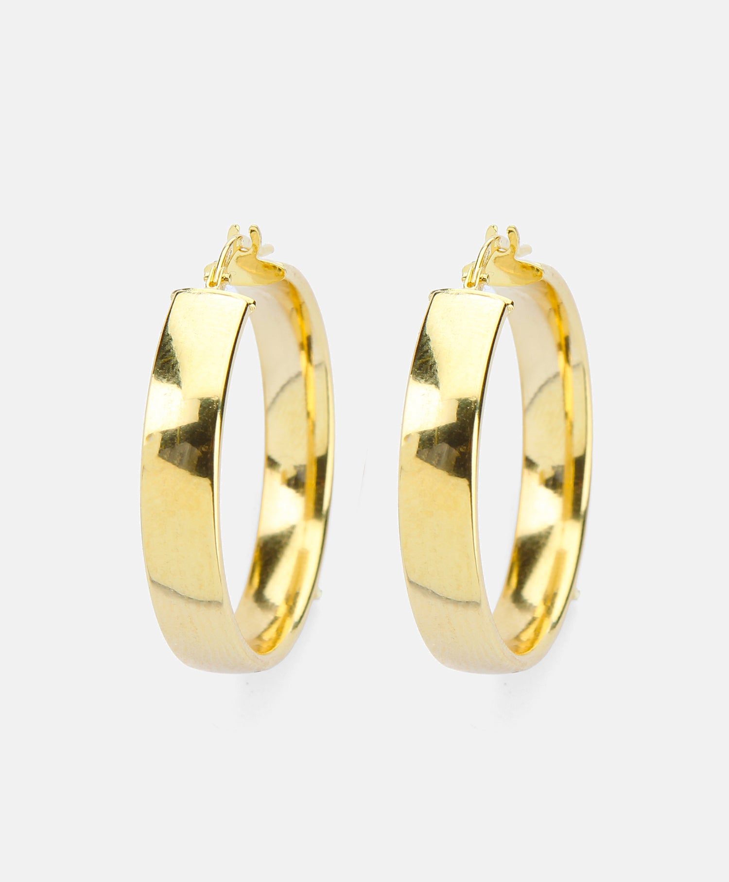 Hoop earrings in 375 (9K) Yellow Gold