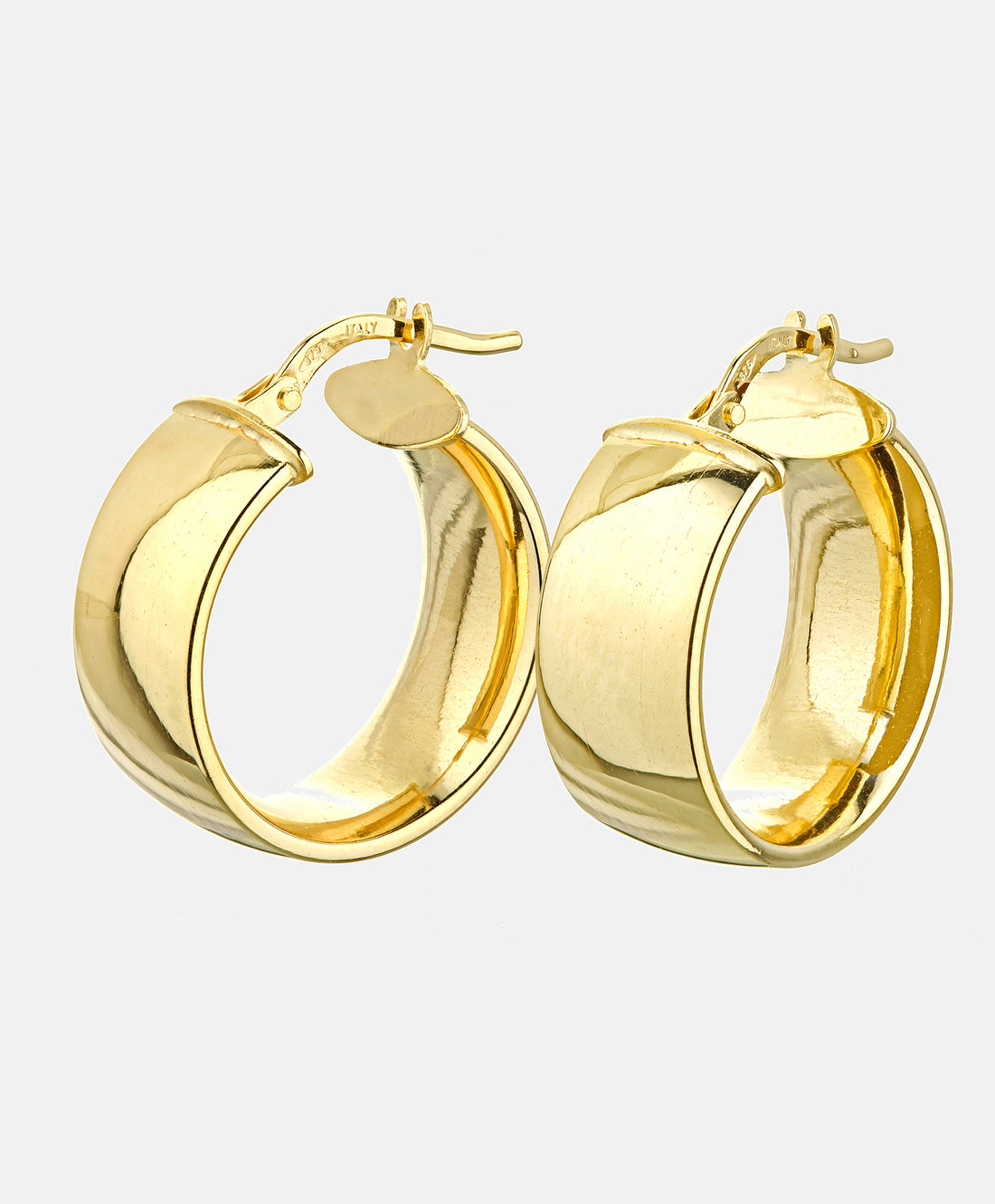 Hoop earrings in 375 (9K) Yellow Gold