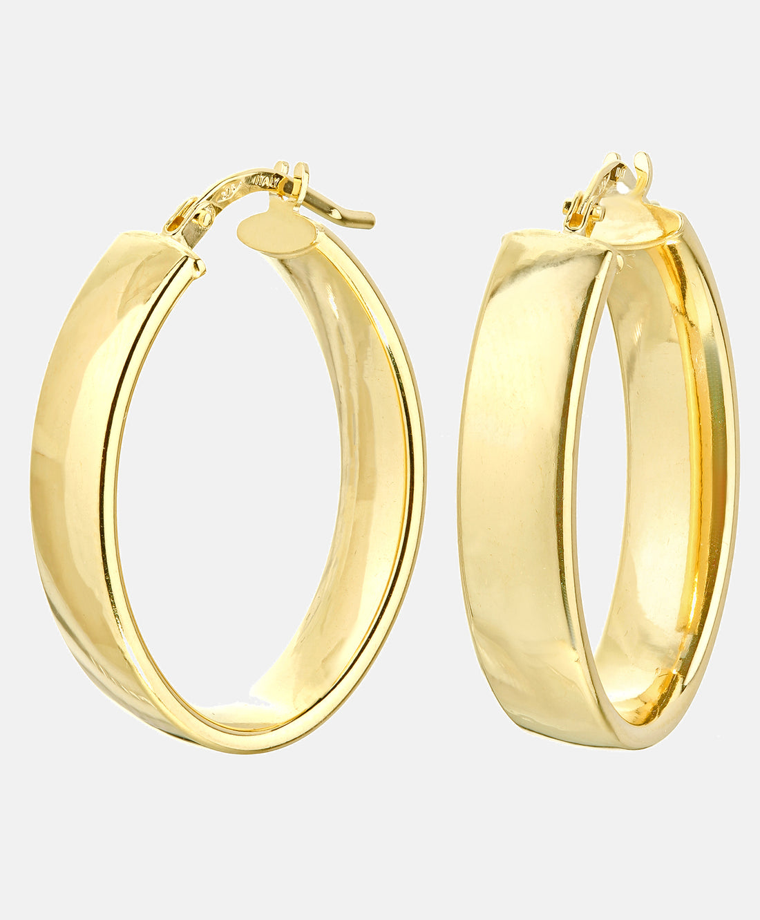 Hoop earrings in 375 (9K) Yellow Gold