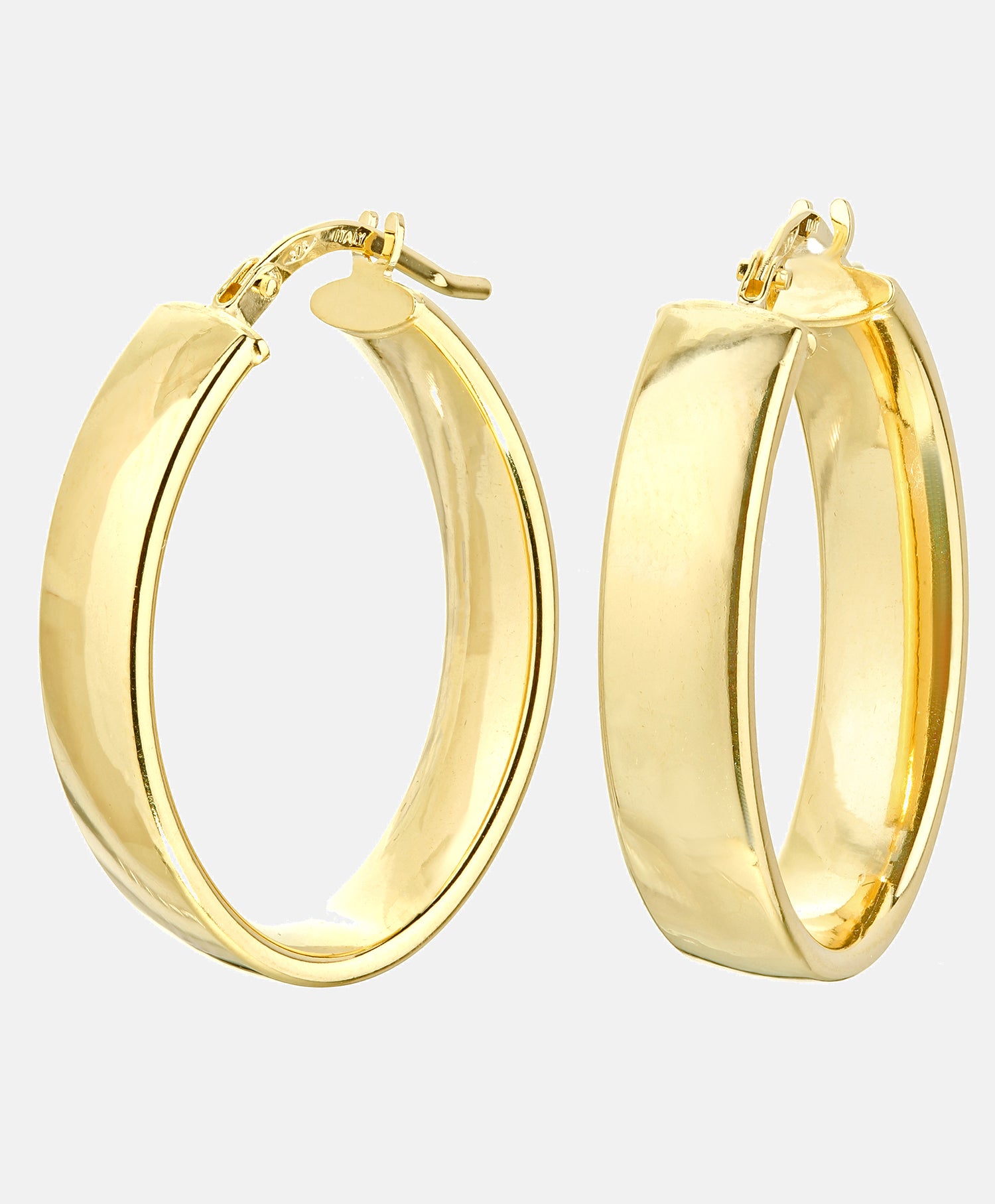 Hoop earrings in 375 (9K) Yellow Gold