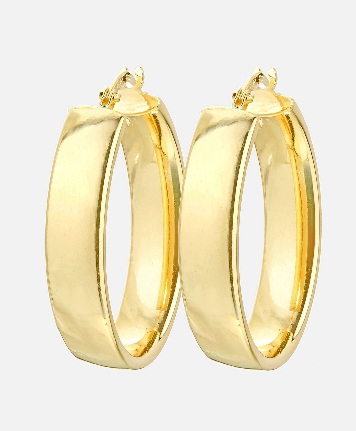 Hoop earrings in 375 (9K) Yellow Gold