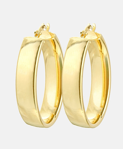 Hoop earrings in 375 (9K) Yellow Gold