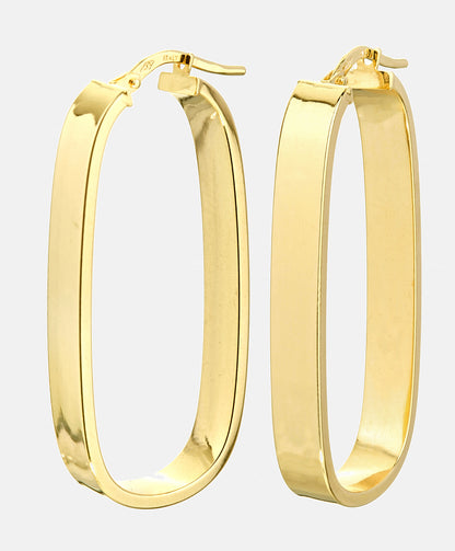 Hoop earrings in 375 (9K) Yellow Gold