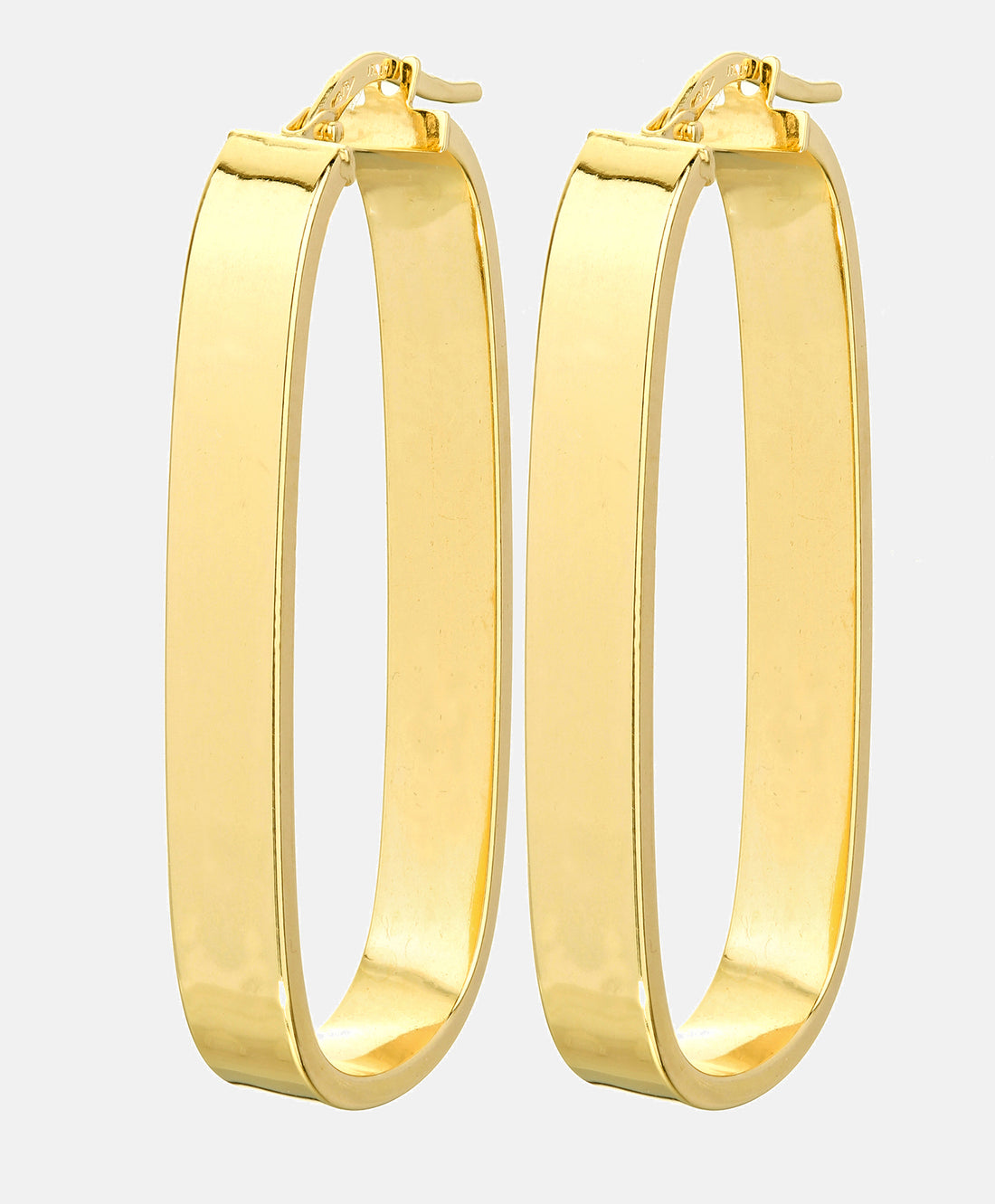 Hoop earrings in 375 (9K) Yellow Gold