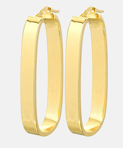Hoop earrings in 375 (9K) Yellow Gold