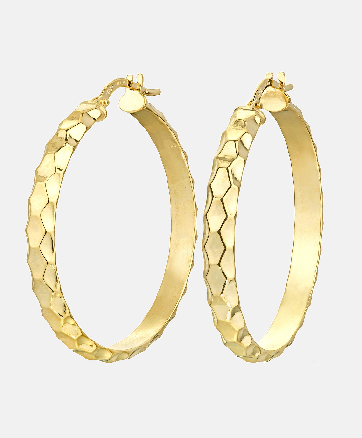 Hoop earrings in 375 (9K) Yellow Gold