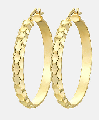 Hoop earrings in 375 (9K) Yellow Gold