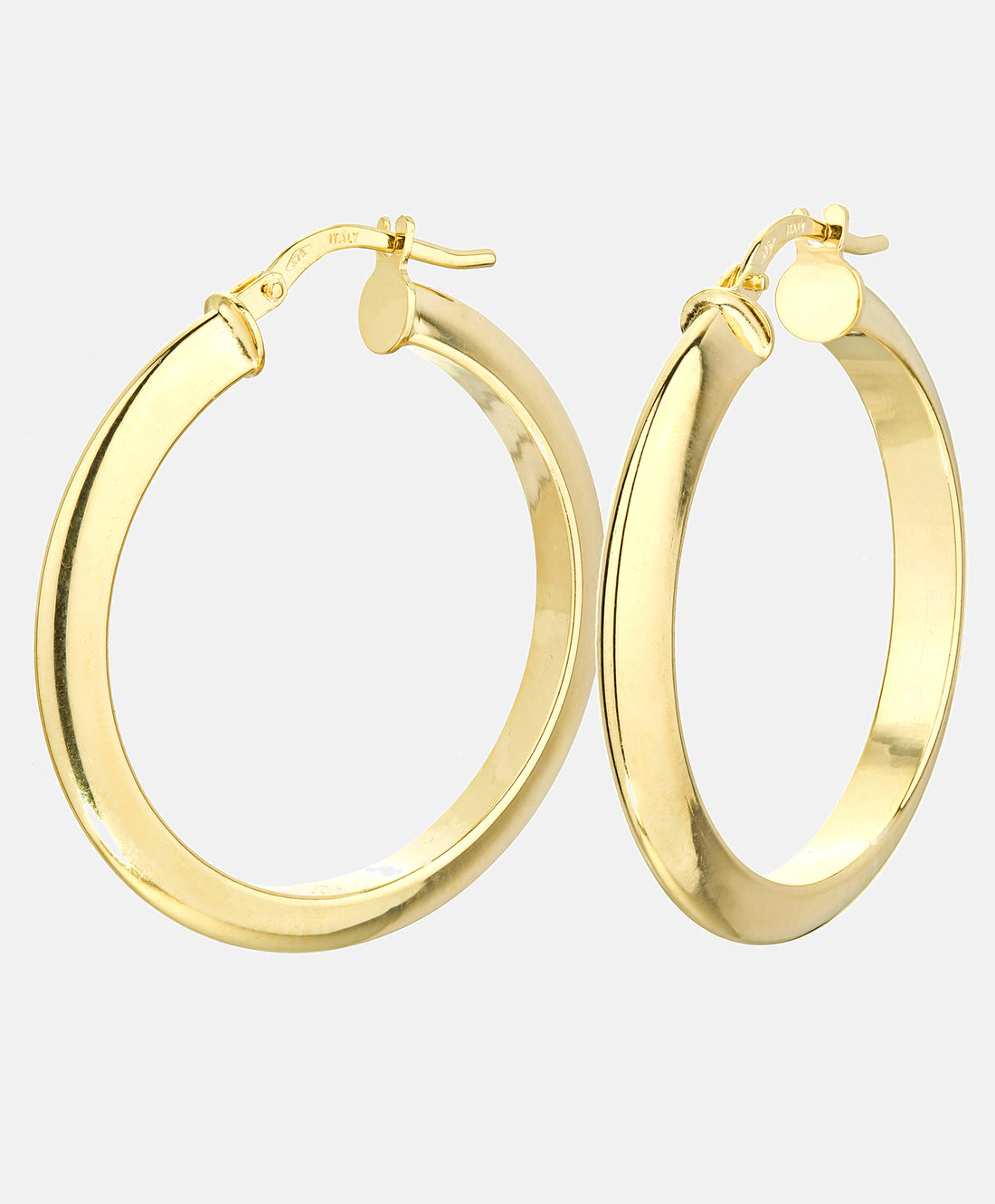 Hoop earrings in 375 (9K) Yellow Gold