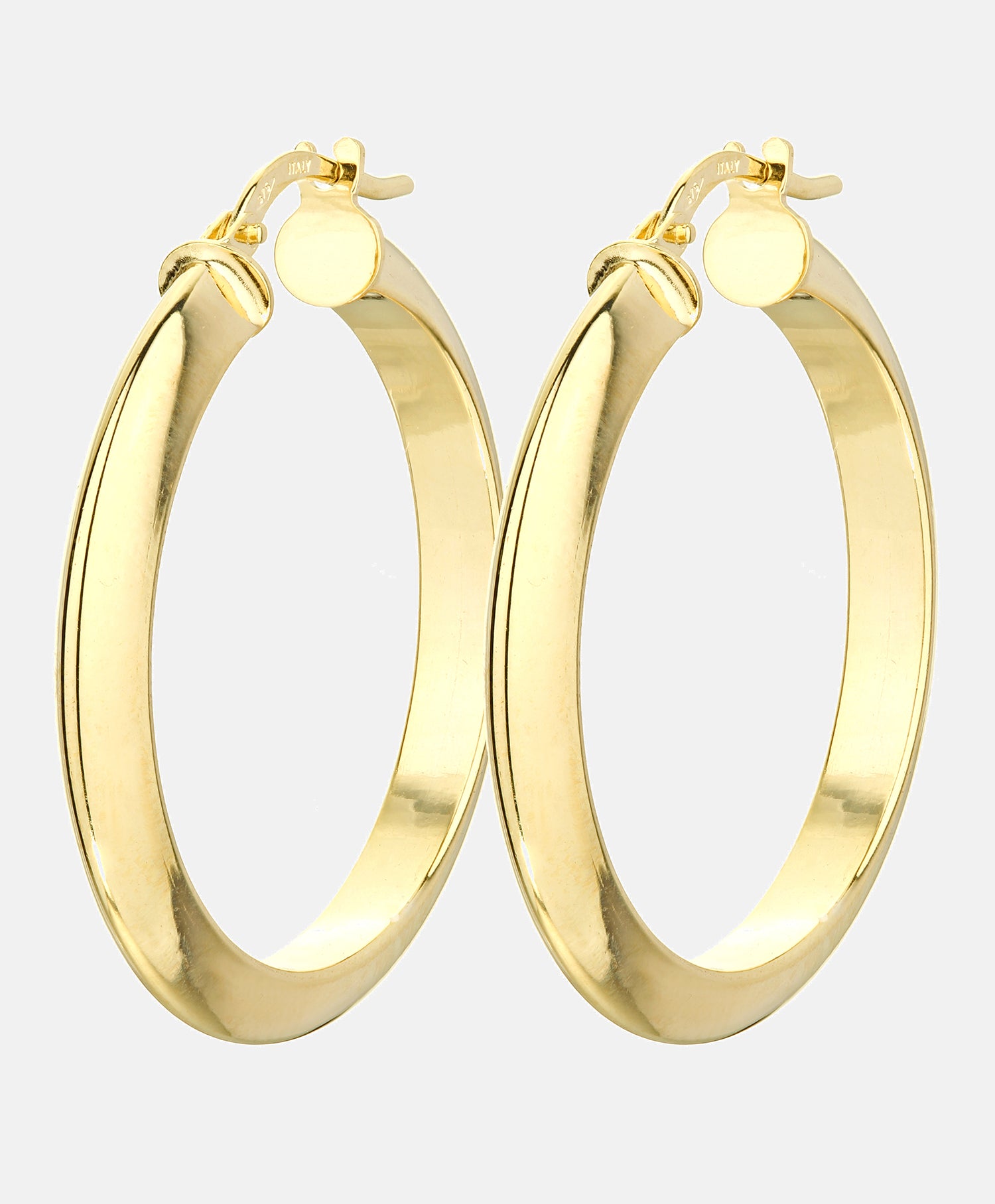 Hoop earrings in 375 (9K) Yellow Gold