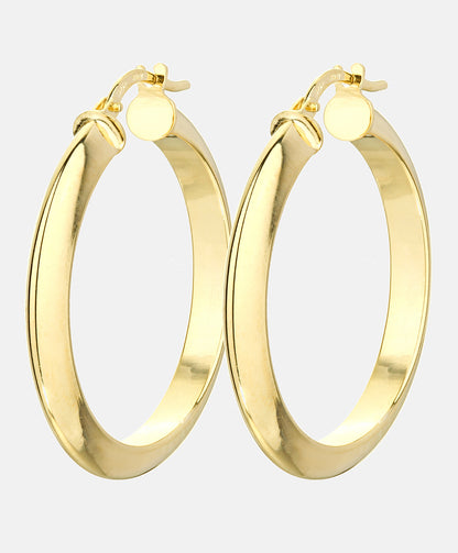 Hoop earrings in 375 (9K) Yellow Gold