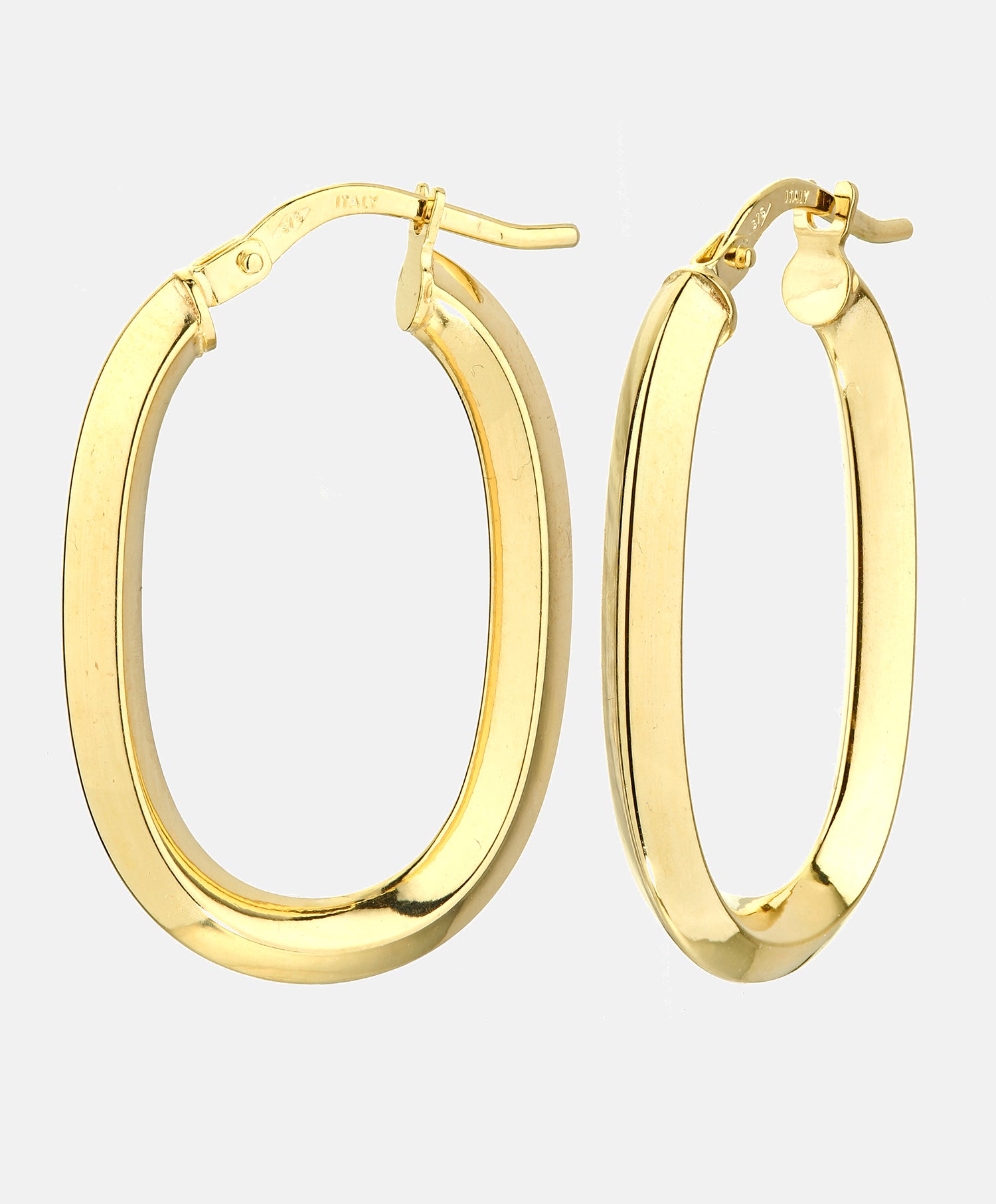 Hoop earrings in 375 (9K) Yellow Gold