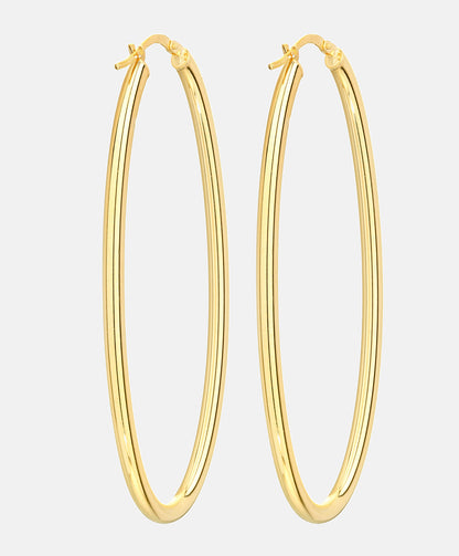 Hoop earrings in 375 (9K) Yellow Gold