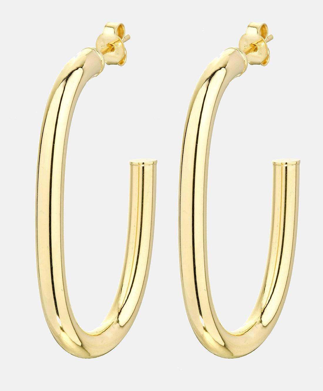 Hoop earrings in 375 (9K) Yellow Gold