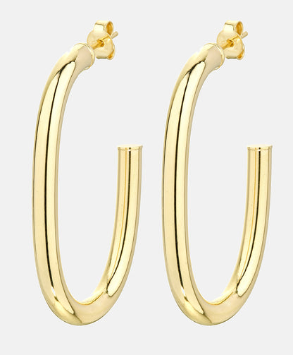 Hoop earrings in 375 (9K) Yellow Gold