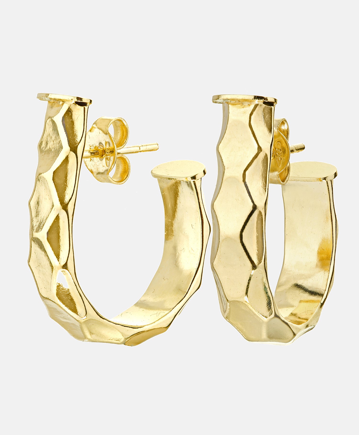Hoop earrings in 375 (9K) Yellow Gold
