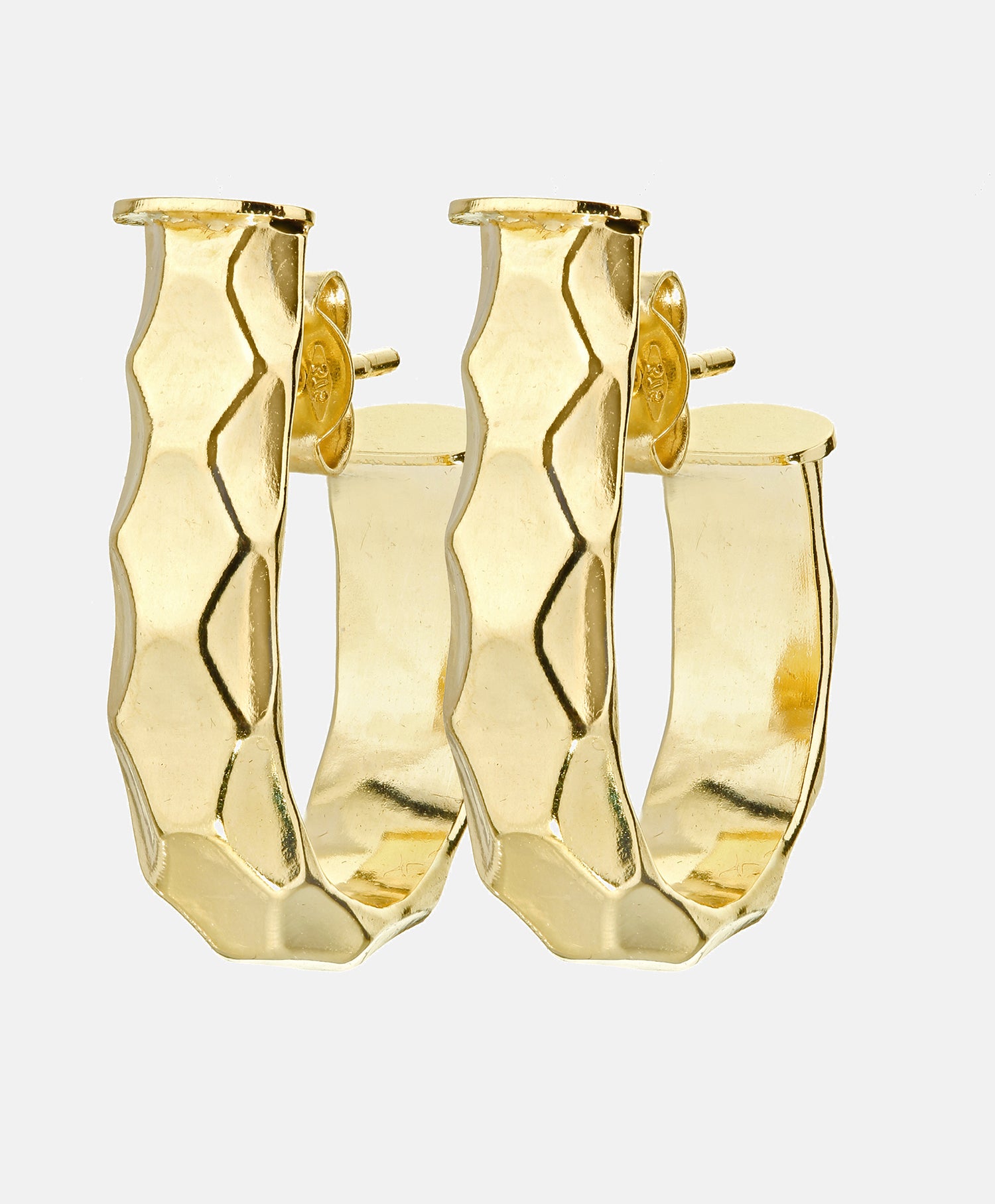 Hoop earrings in 375 (9K) Yellow Gold