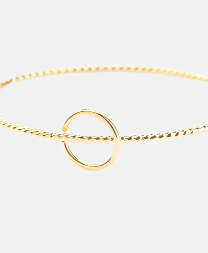 Armreif aus 375 Gelbgold gedreht