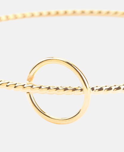 Armreif aus 375 Gelbgold gedreht