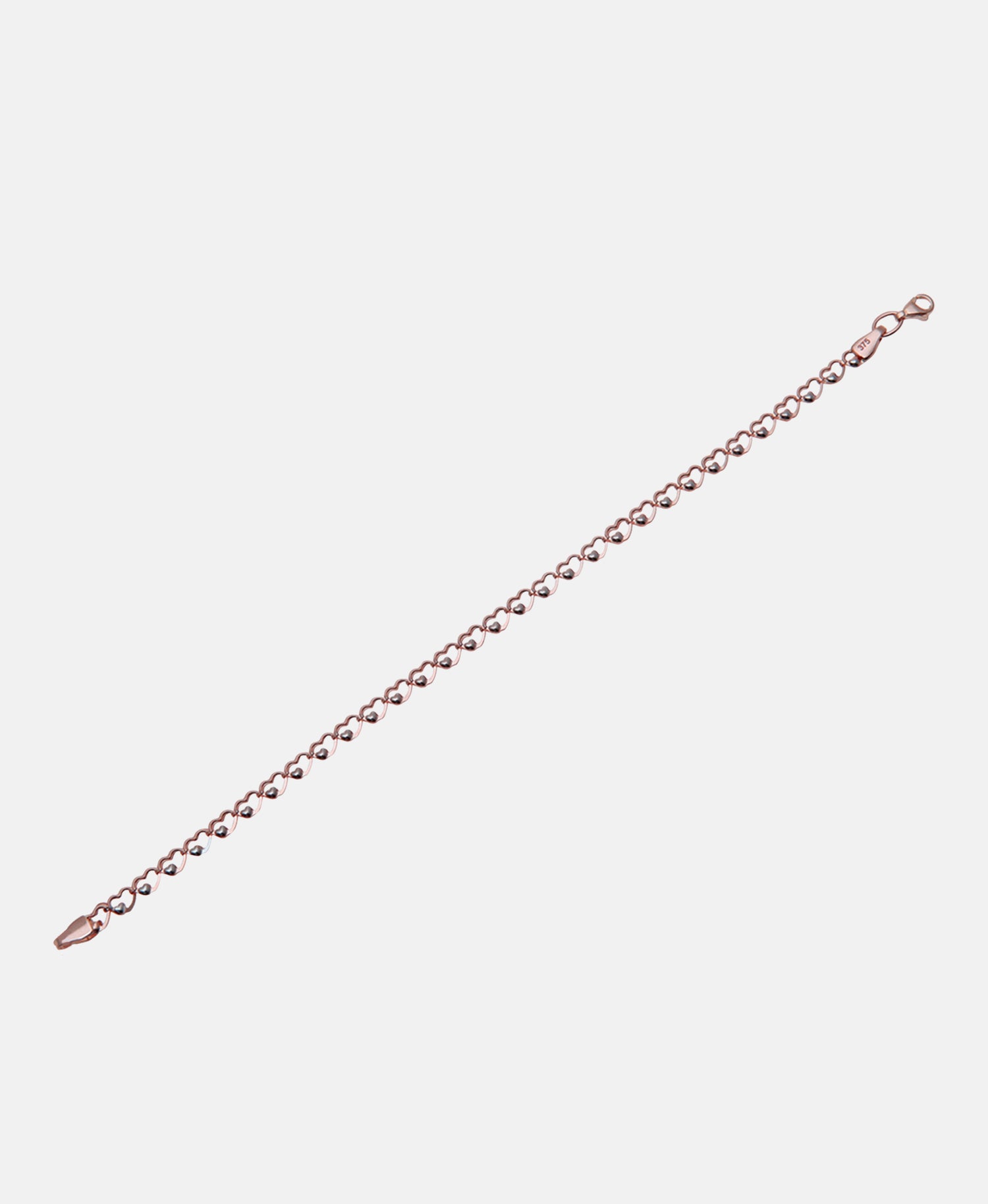 Armband aus 375 Roségold Herz-Design