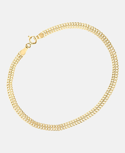 Armband aus 375 Gelbgold Infinity-Design