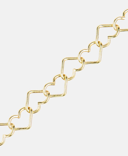 Armband aus 375 Gelbgold Herz-Design