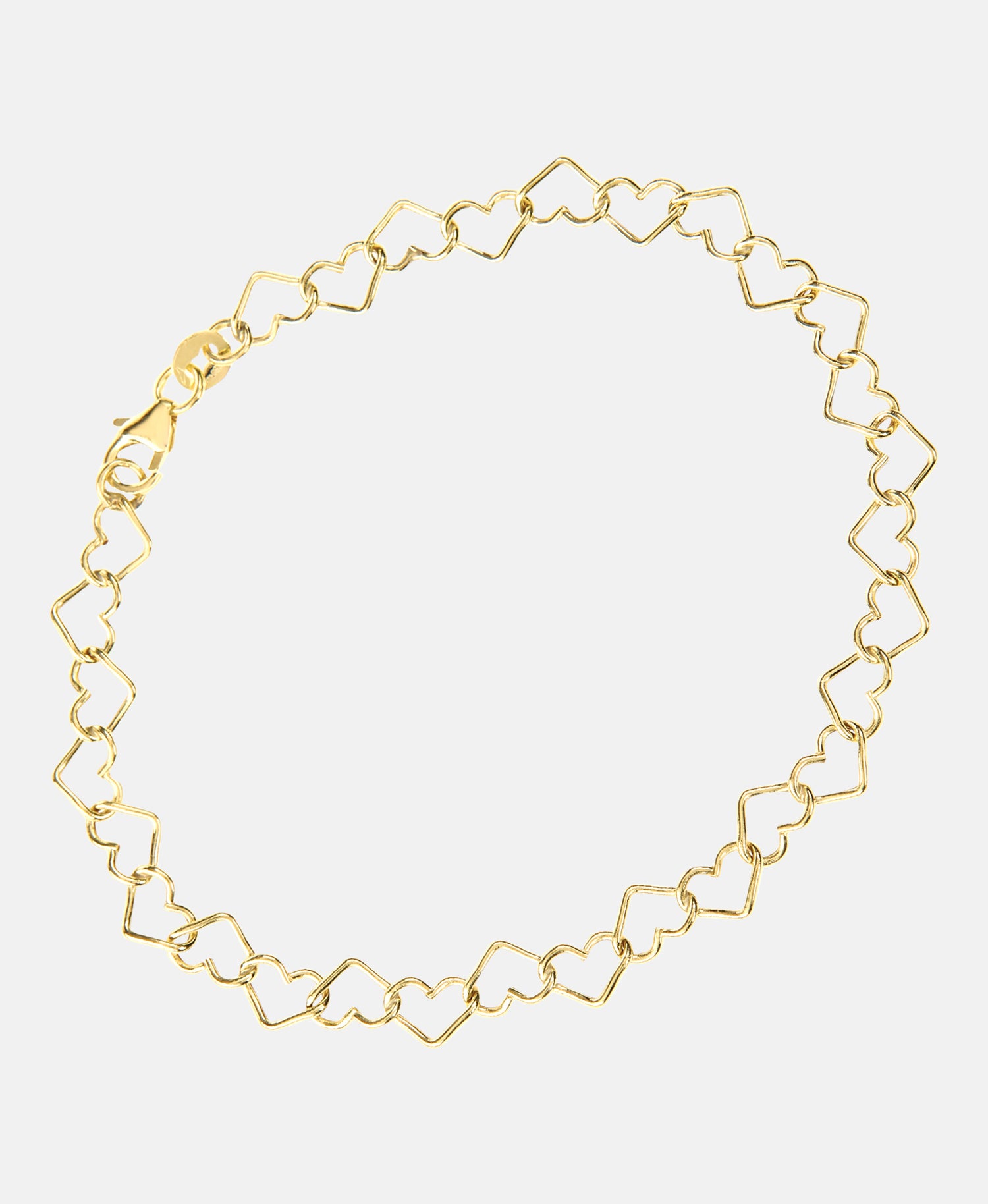 Armband aus 375 Gelbgold Herz-Design