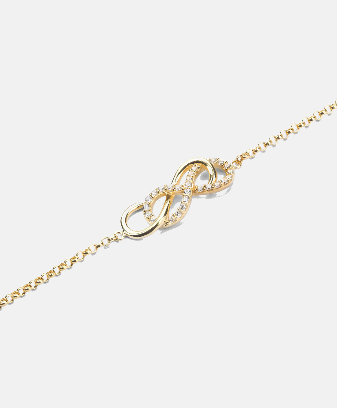 Armband aus 375 Gelbgold mit Zirkonia