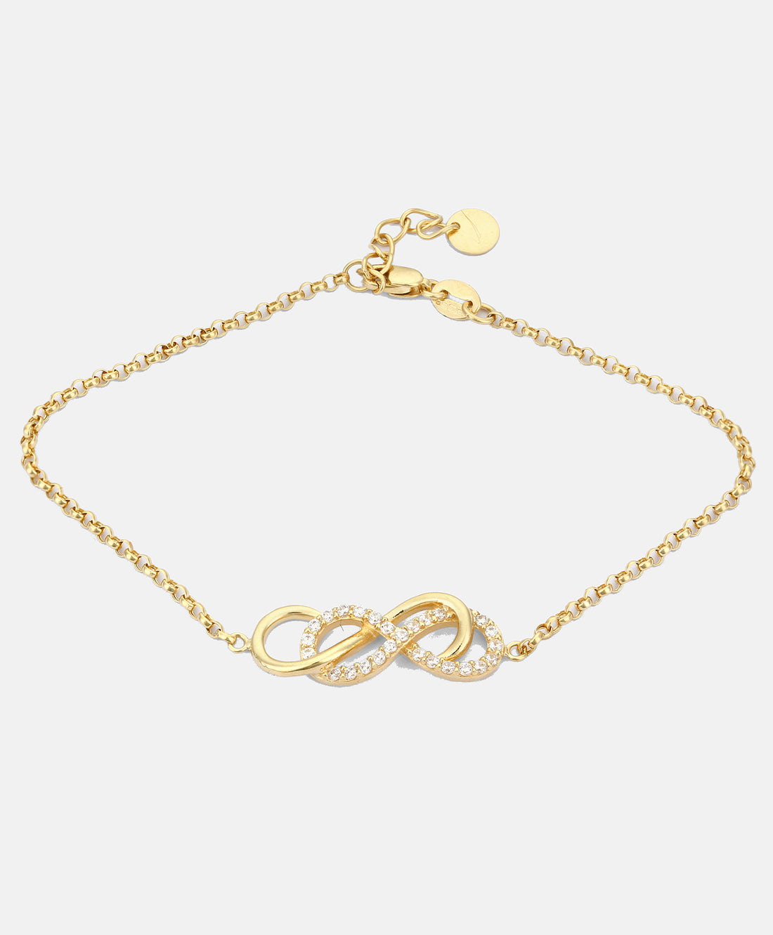 Armband aus 375 Gelbgold mit Zirkonia