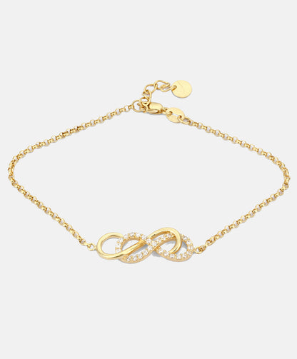 Armband aus 375 Gelbgold mit Zirkonia