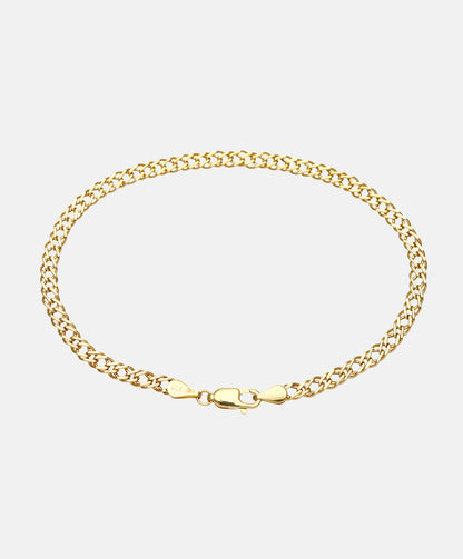 Fußkettchen aus 375 Gelbgold