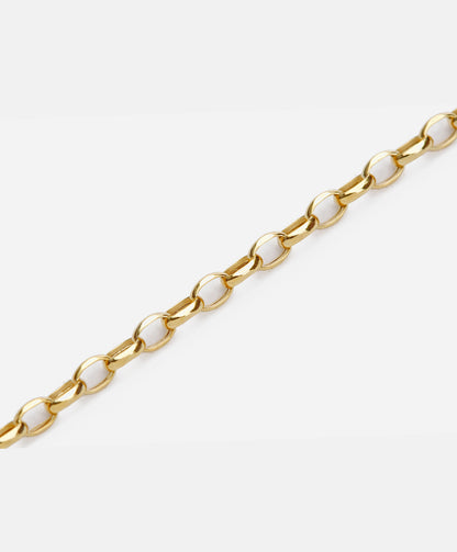 Fußkettchen aus 375 Gelbgold