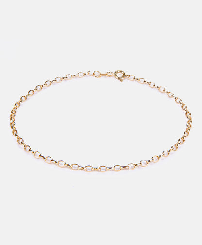 Fußkettchen aus 375 Gelbgold