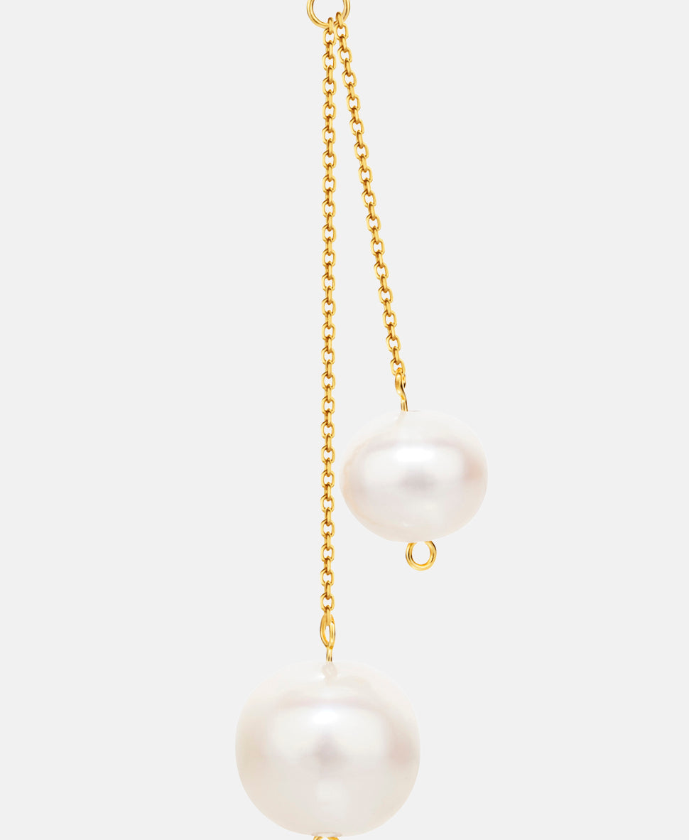 Halskette aus 585 Gelbgold mit Perle
