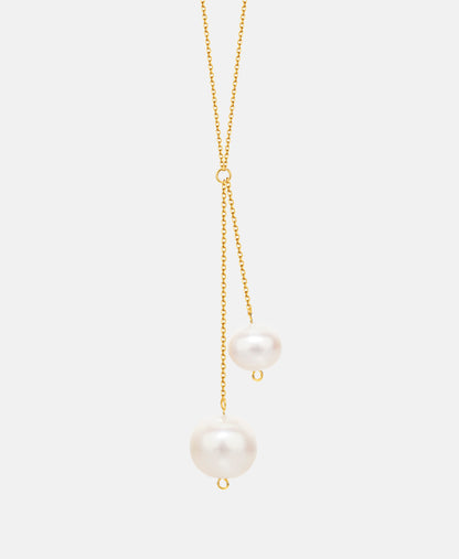 Halskette aus 585 Gelbgold mit Perle