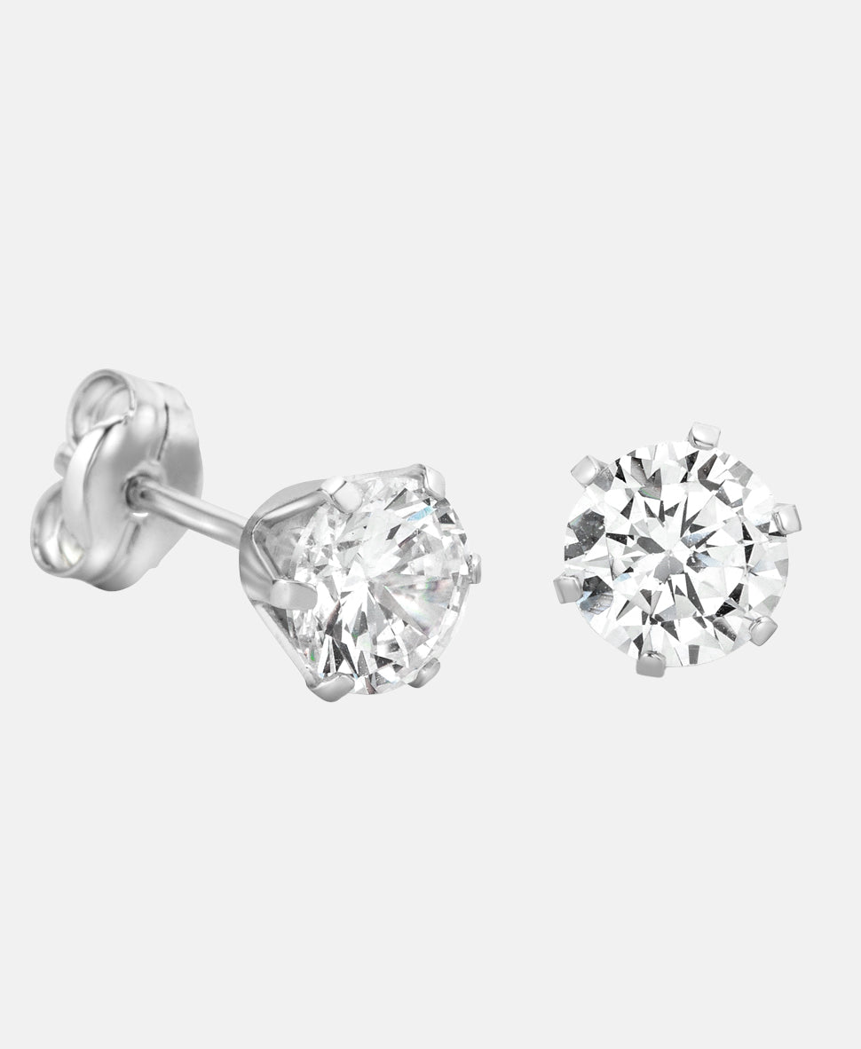 Ohrringe aus 375 Weißgold mit Zirkonia