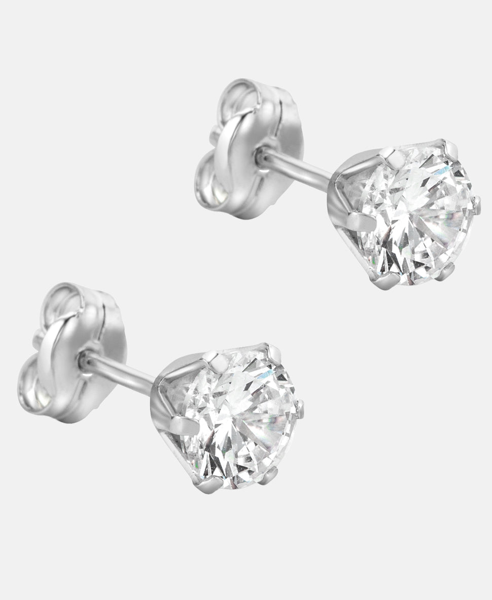 Ohrringe aus 375 Weißgold mit Zirkonia
