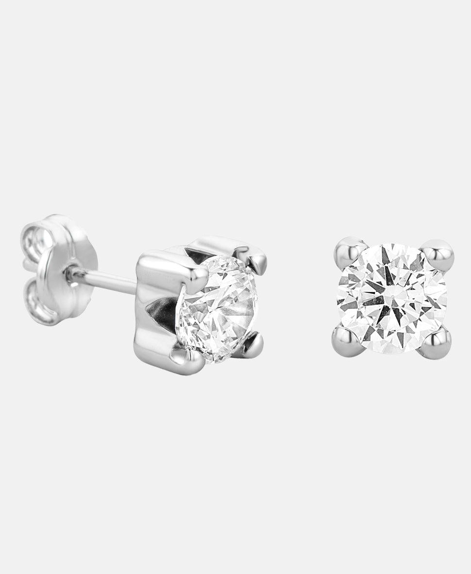 Ohrringe aus 375 Weißgold mit Zirkonia