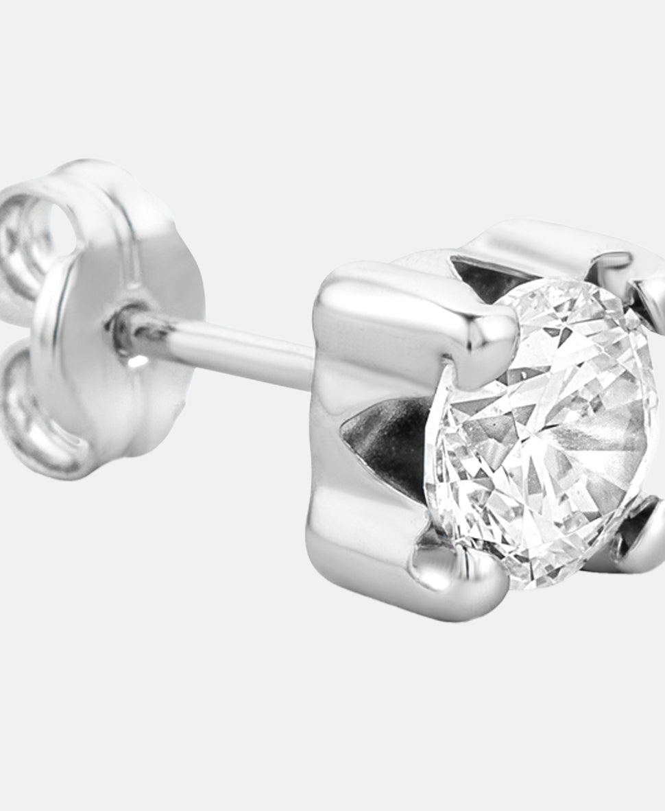 Ohrringe aus 375 Weißgold mit Zirkonia