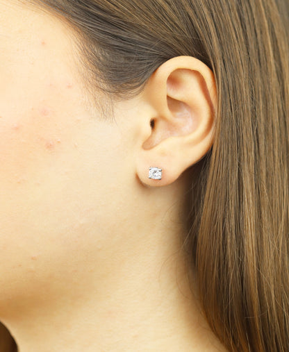 Ohrringe aus 375 Weißgold mit Zirkonia