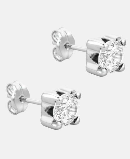 Ohrringe aus 375 Weißgold mit Zirkonia