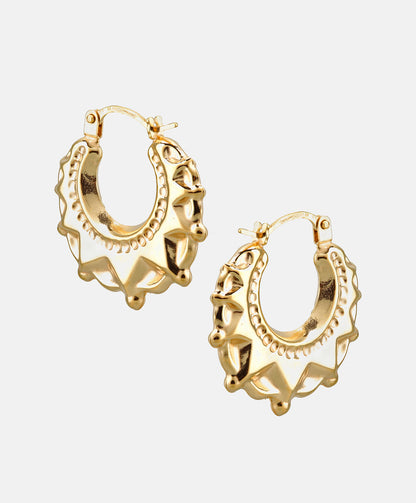 Hoop earrings in 375 (9K) Yellow Gold