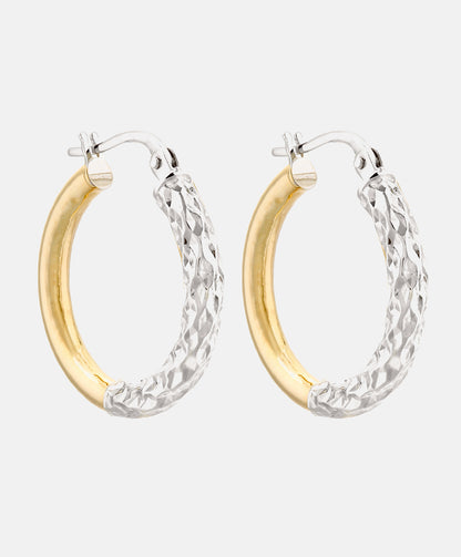 Hoop earrings in 375 (9K) Gold