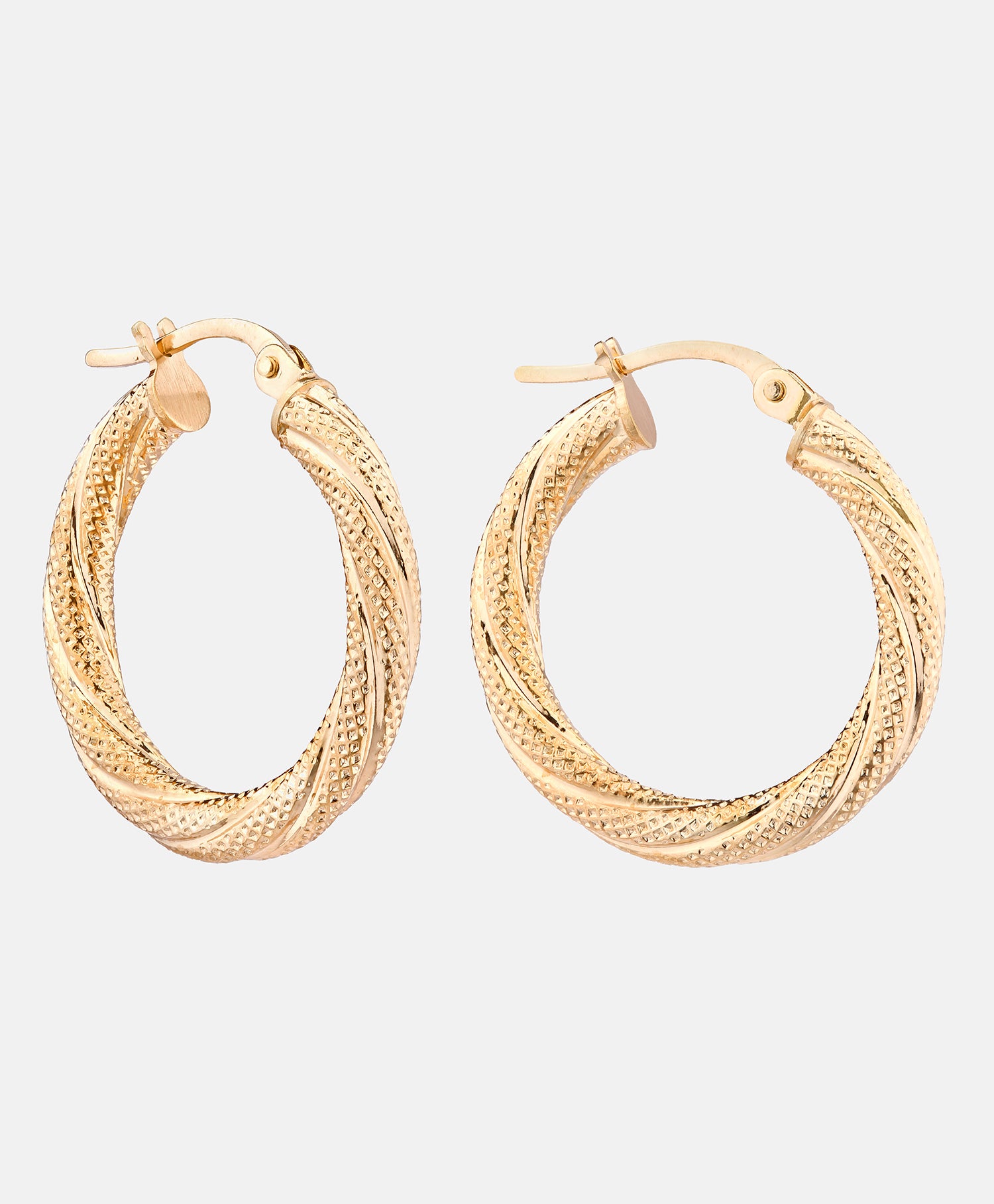 Hoop earrings in 375 (9K) Yellow Gold