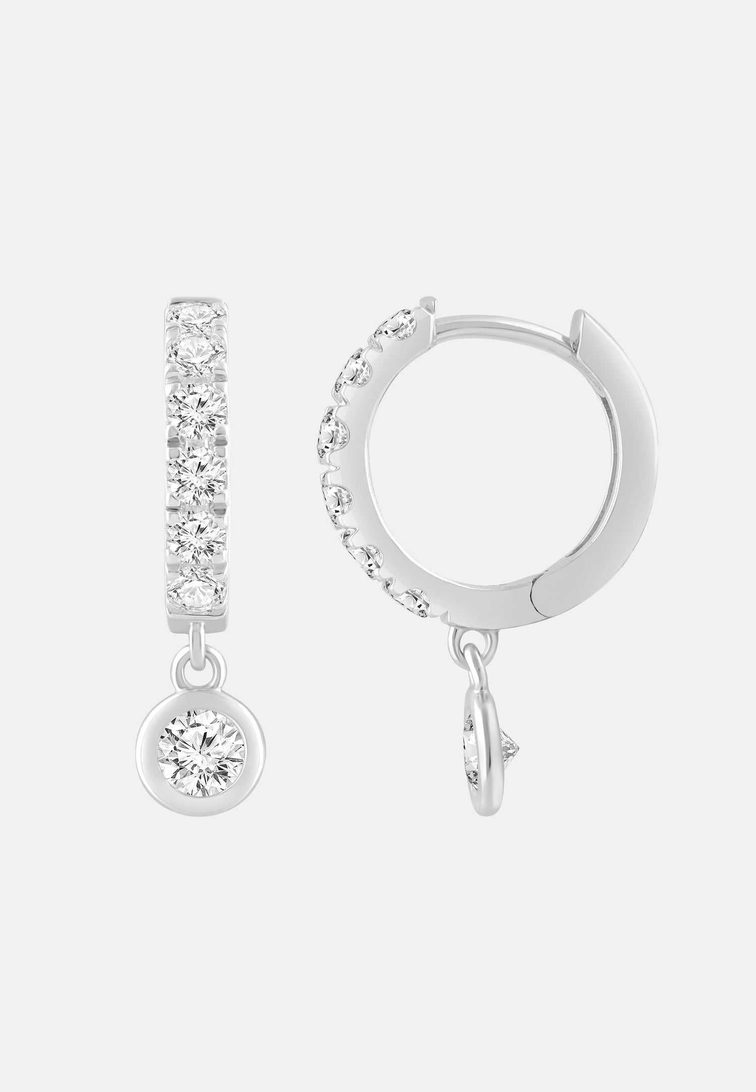 ETHISHER DIAMANTEN Earrings Silver