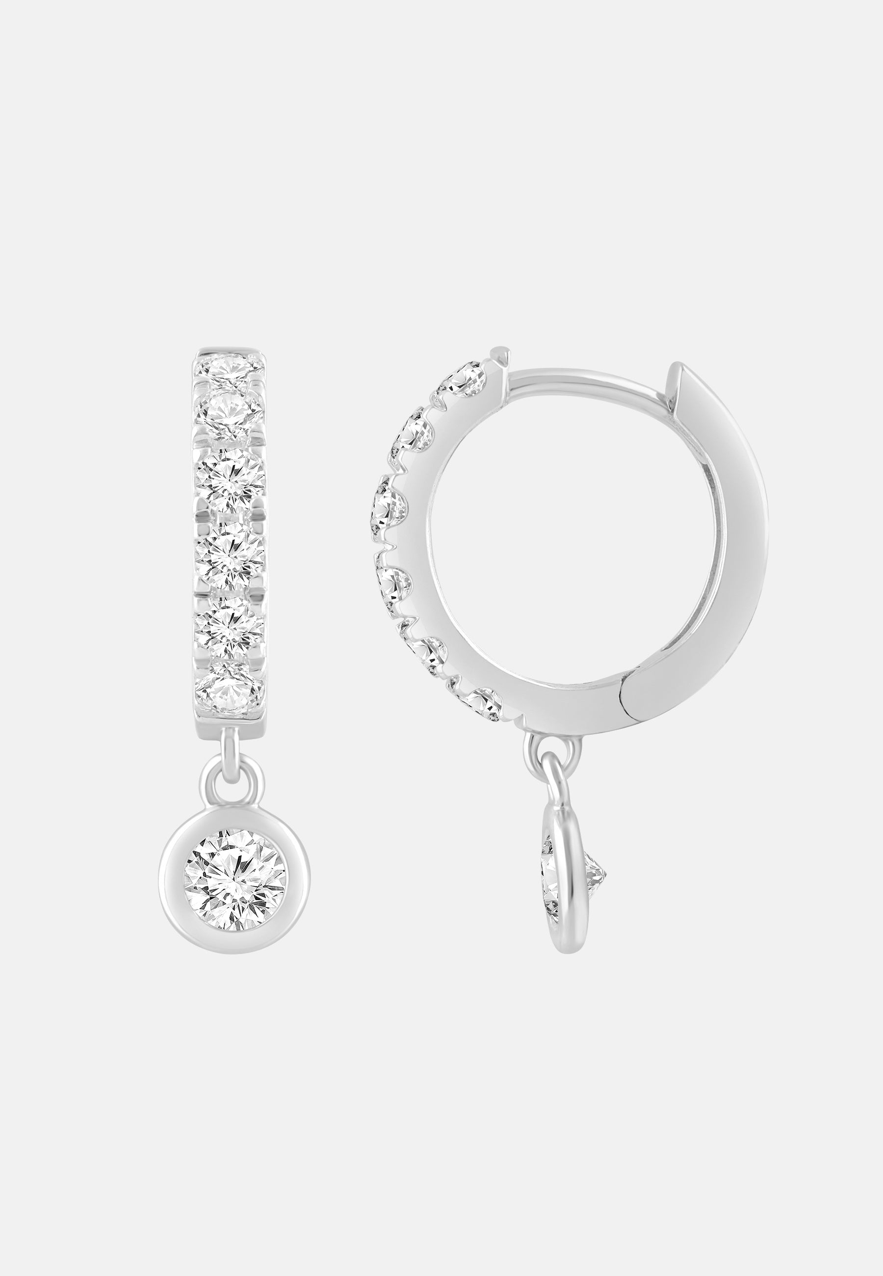 ETHISHER DIAMANTEN Earrings Silver