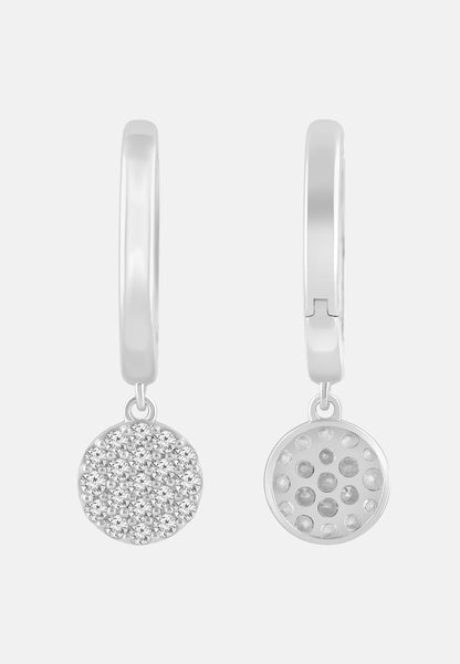 Ohrringe aus 375 Weißgold mit Lab Grown Diamant