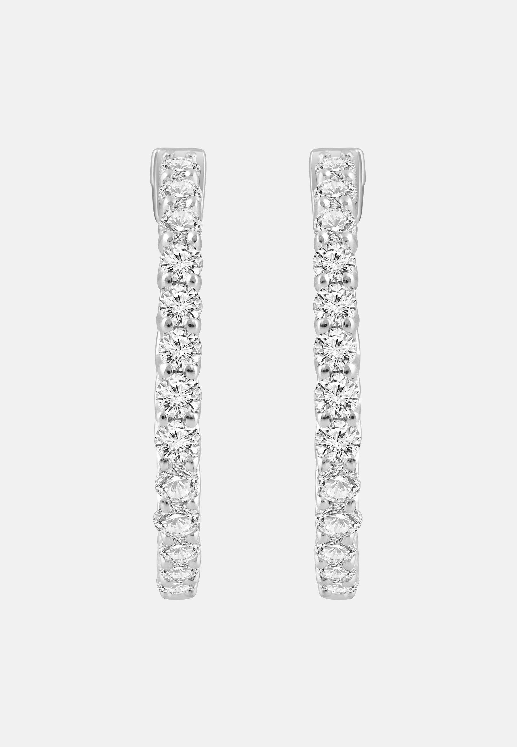 ETHISHER DIAMANTEN Earrings Silver