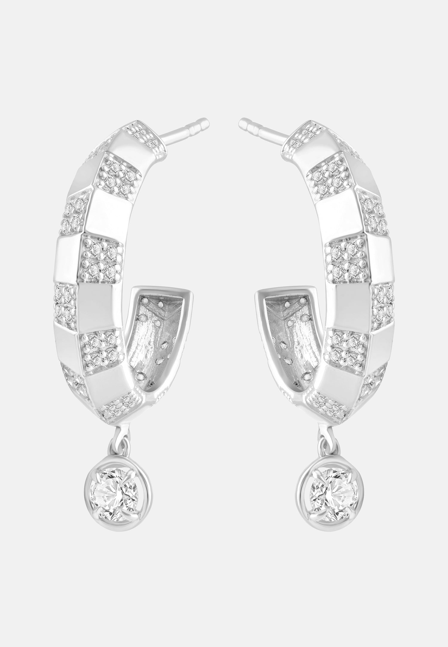 ETHISHER DIAMANTEN Earrings Silver