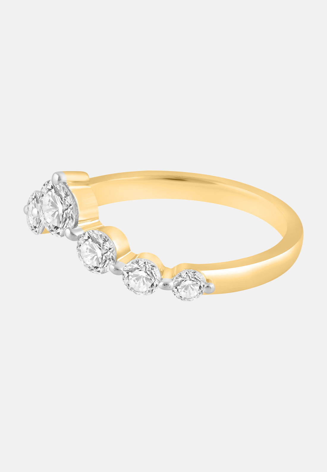 Ring aus 375 Gelbgold mit Lab Grown Diamant