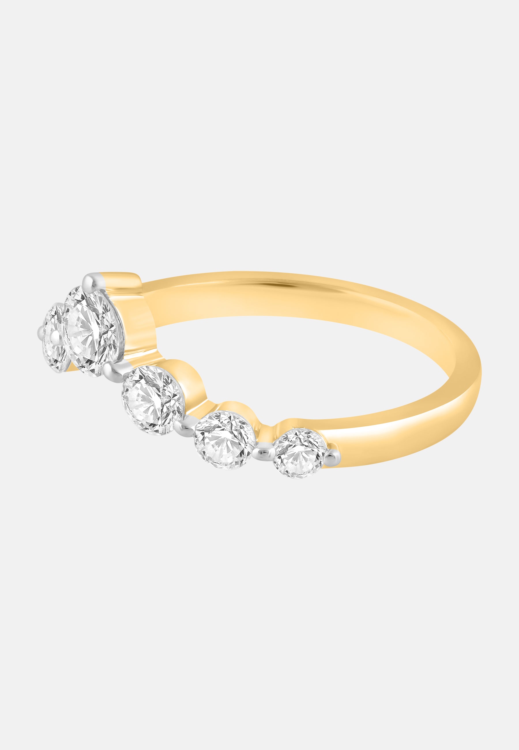 Ring aus 375 Gelbgold mit Lab Grown Diamant